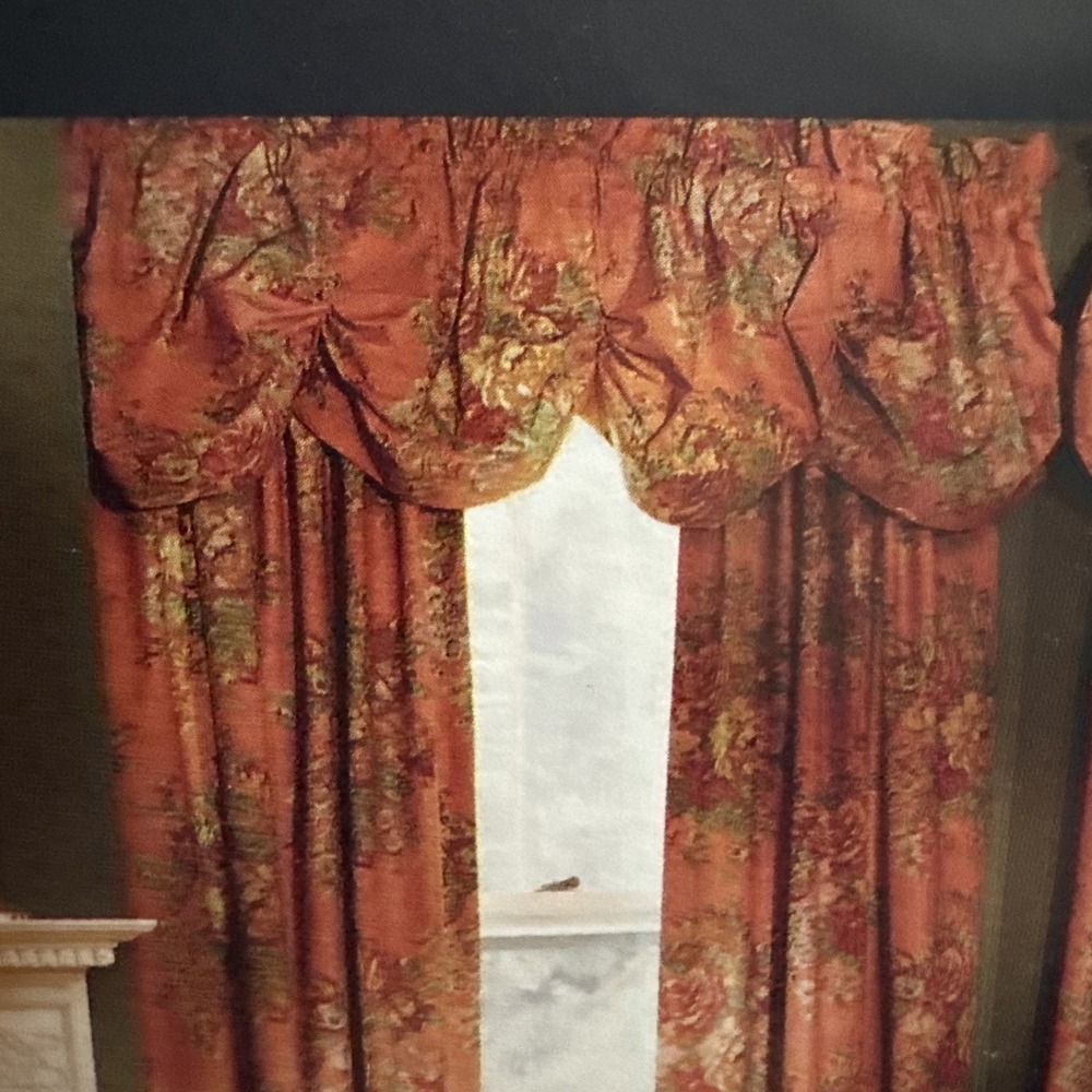 Vintage 90s Ralph Lauren Window Valance Maura Pink Irish Cottage Collection